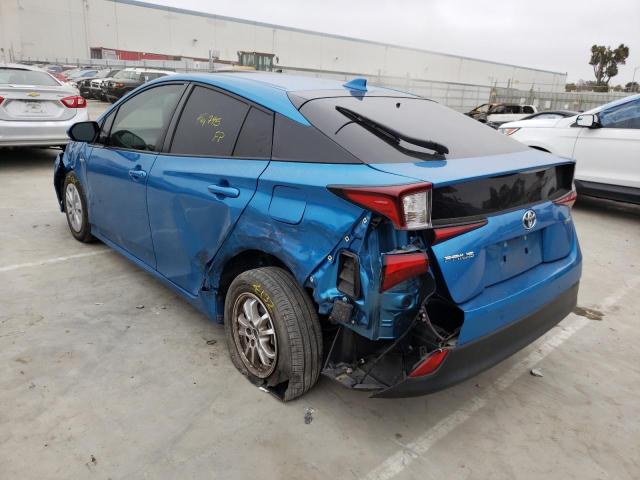 Photo 2 from auction – 2019 TOYOTA PRIUS with VIN JTDKARFU6K3081009