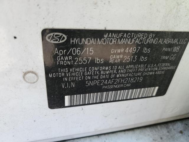 Photo 10 from auction – 2015 HYUNDAI SONATA SE with VIN 5NPE24AF2FH218219