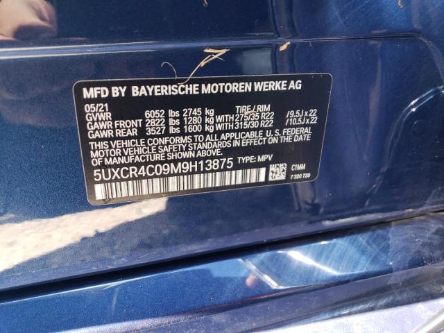 Photo 10 from auction – 2021 BMW X5 SDRIVE with VIN 5UXCR4C09M9H13875