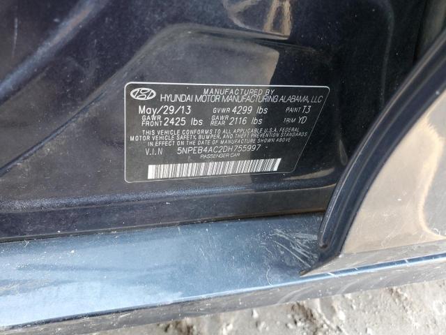 Photo 10 from auction – 2013 HYUNDAI SONATA GLS with VIN 5NPEB4AC2DH755997