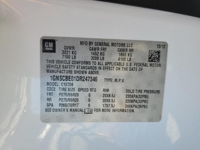 Photo 10 from auction – 2013 CHEVROLET TAHOE C150 with VIN 1GNSCBE01DR247346
