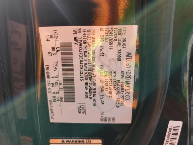 Photo 10 from auction – 2004 FORD EXPLORER X with VIN 1FMZU73EX4ZB43515