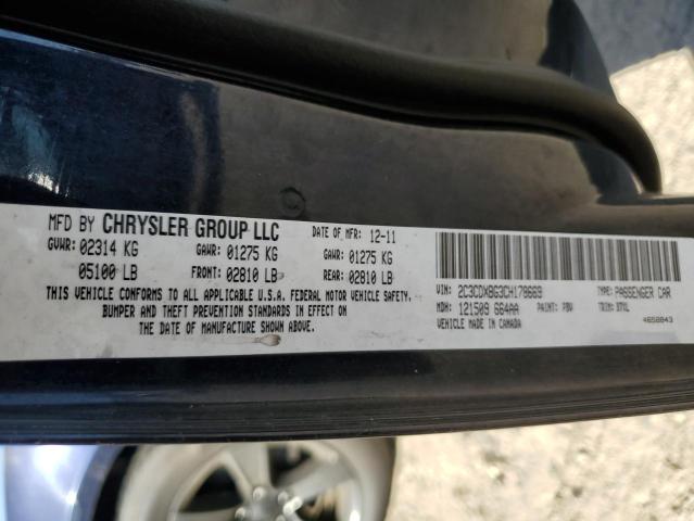 Photo 10 from auction – 2012 DODGE CHARGER SE with VIN 2C3CDXBG3CH178669