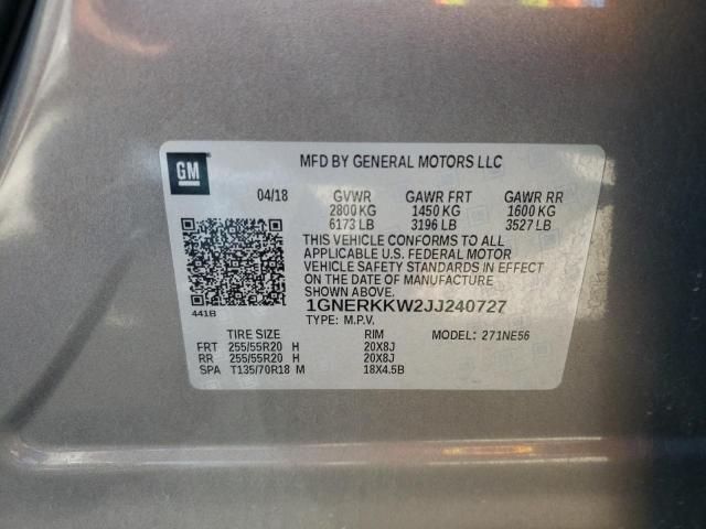 Photo 10 from auction – 2018 CHEVROLET TRAVERSE P with VIN 1GNERKKW2JJ240727