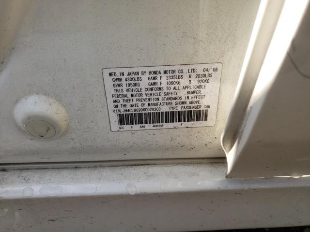 Photo 10 from auction – 2006 ACURA TSX with VIN JH4CL96906C020303