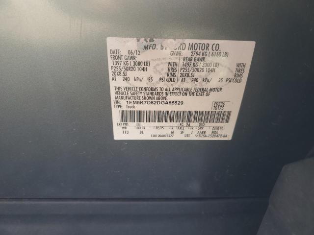 Photo 10 from auction – 2013 FORD EXPLORER X with VIN 1FM5K7D82DGA65529