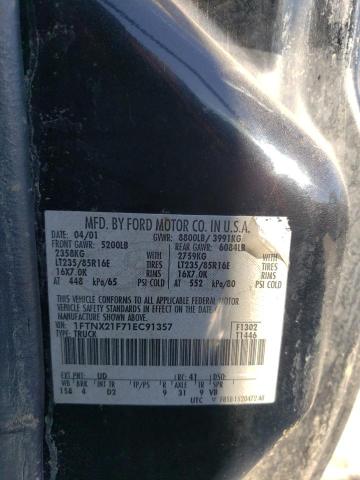 Photo 10 from auction – 2001 FORD F250 SUPER with VIN 1FTNX21F71EC91357