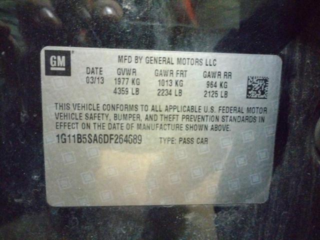 Photo 10 from auction – 2013 CHEVROLET MALIBU LS with VIN 1G11B5SA6DF264689