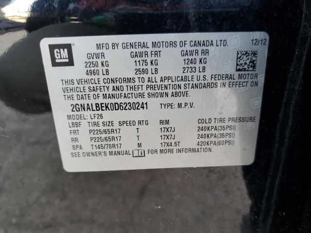Photo 10 from auction – 2013 CHEVROLET EQUINOX LS with VIN 2GNALBEK0D6230241