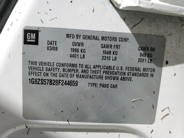 Photo 10 from auction – 2008 SATURN AURA XE with VIN 1G8ZS57B28F244659
