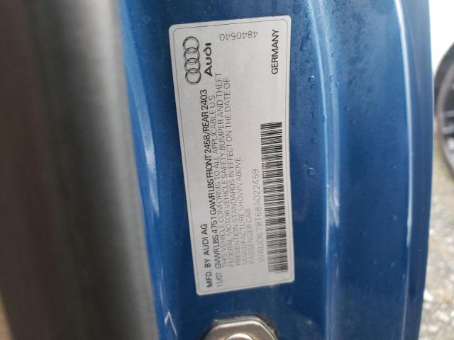 Photo 10 from auction – 2008 AUDI A5 QUATTRO with VIN WAUDK78T68A022459