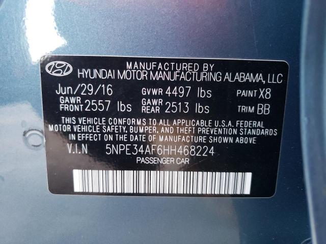 Photo 10 from auction – 2017 HYUNDAI SONATA SPO with VIN 5NPE34AF6HH468224