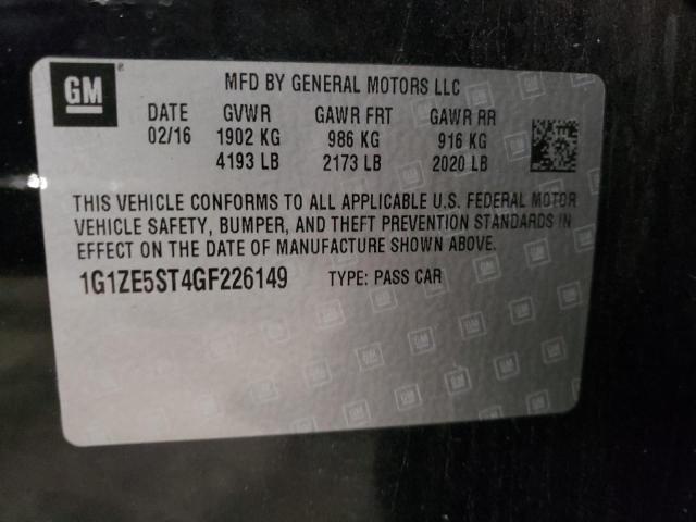 Photo 10 from auction – 2016 CHEVROLET MALIBU LT with VIN 1G1ZE5ST4GF226149