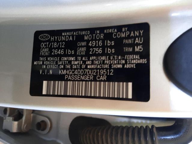 Photo 10 from auction – 2013 HYUNDAI GENESIS 3. with VIN KMHGC4DD7DU219512