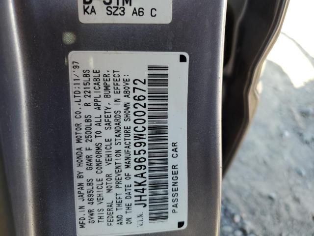 Photo 10 from auction – 1998 ACURA 3.5RL with VIN JH4KA9659WC002672
