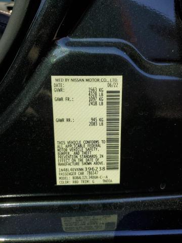 Photo 10 from auction – 2022 NISSAN ALTIMA SL with VIN 1N4BL4EVXNN396238