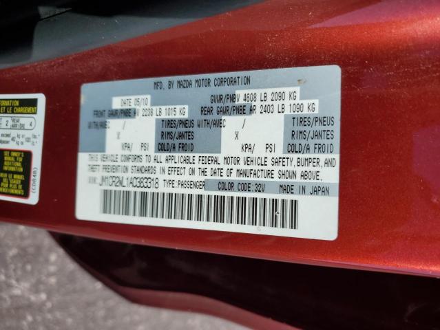 Photo 10 from auction – 2010 MAZDA 5 with VIN JM1CR2WL1A0383318