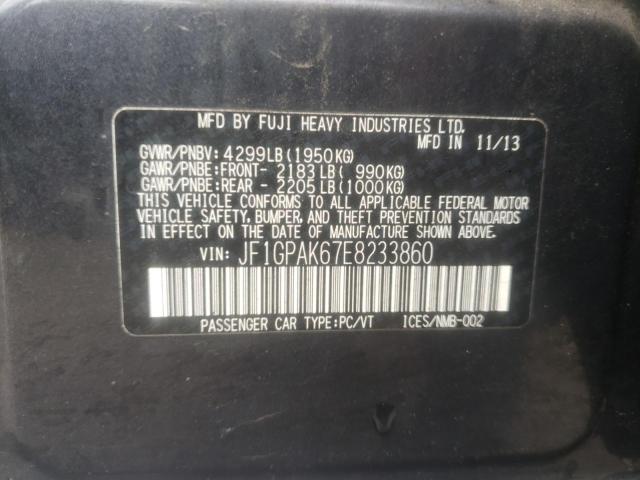 Foto 10 de la subasta – 2014 SUBARU IMPREZA LI con VIN JF1GPAK67E8233860