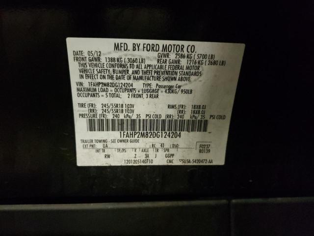 Photo 10 from auction – 2013 FORD TAURUS POL with VIN 1FAHP2M82DG124204
