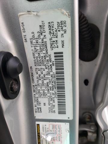 Photo 10 from auction – 2004 TOYOTA 4RUNNER SR with VIN JTEBT14R548015627