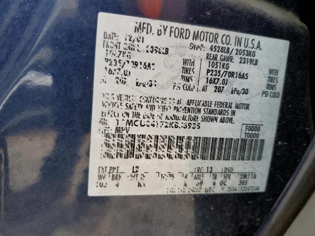 Photo 10 from auction – 2002 FORD ESCAPE XLT with VIN 1FMCU04172KB53935