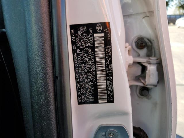 Photo 10 from auction – 2008 TOYOTA SCION XD with VIN JTKKU10458J020717