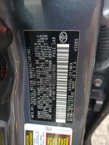 Photo 10 from auction – 2012 TOYOTA CAMRY BASE with VIN 4T1BF1FK5CU007850