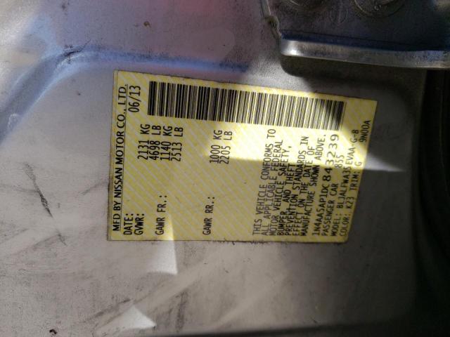 Photo 10 from auction – 2013 NISSAN MAXIMA S with VIN 1N4AA5AP1DC843239