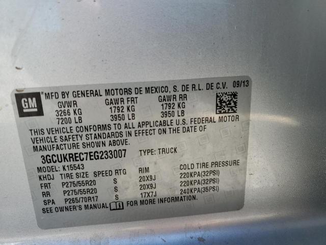 Photo 10 from auction – 2014 CHEVROLET SILVERADO with VIN 3GCUKREC7EG233007