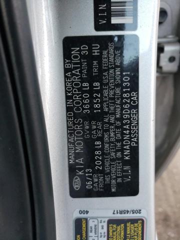 Photo 10 from auction – 2013 KIA RIO EX with VIN KNADN4A39D6281301