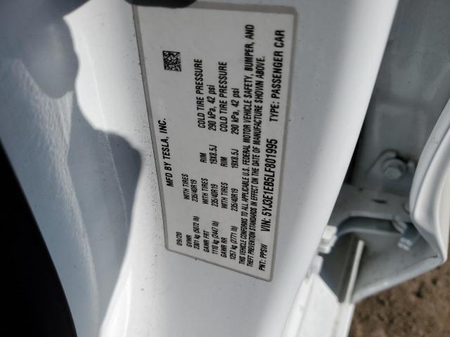 Photo 10 from auction – 2020 TESLA MODEL 3 with VIN 5YJ3E1EB5LF801995