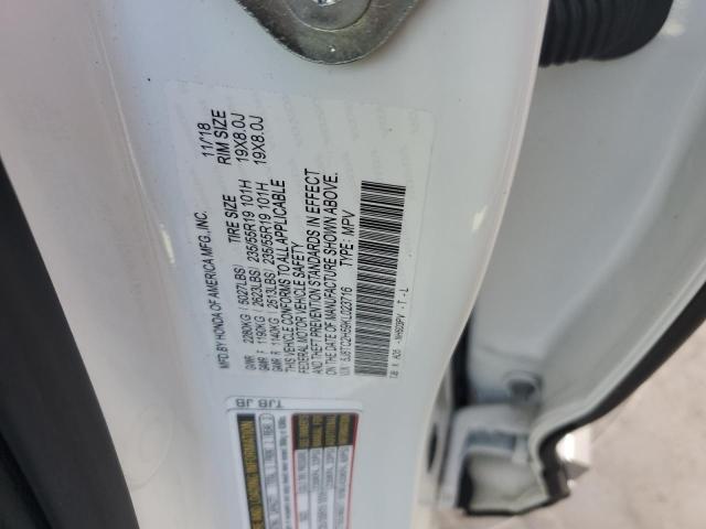 Photo 10 from auction – 2019 ACURA RDX TECHNO with VIN 5J8TC2H59KL023716