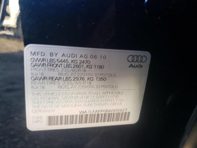 Photo 10 from auction – 2011 AUDI Q5 PREMIUM with VIN WA1LFAFP6BA009427