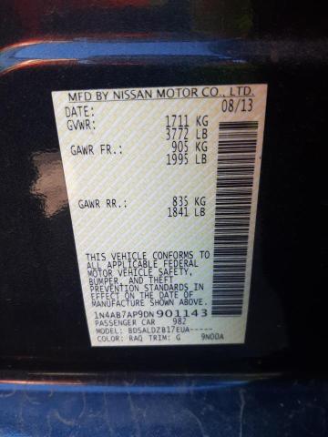 Photo 10 from auction – 2013 NISSAN SENTRA S with VIN 1N4AB7AP9DN901143