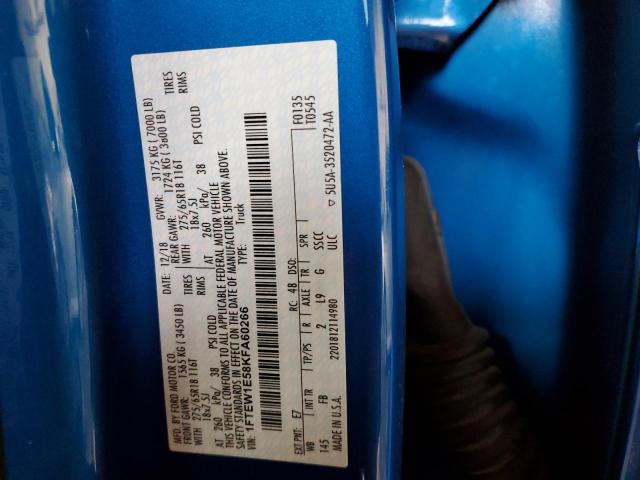 Photo 10 from auction – 2019 FORD F150 SUPER with VIN 1FTEW1E58KFA60266