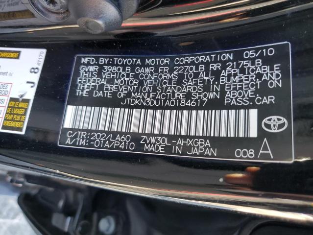 Photo 10 from auction – 2010 TOYOTA PRIUS with VIN JTDKN3DU1A0184617