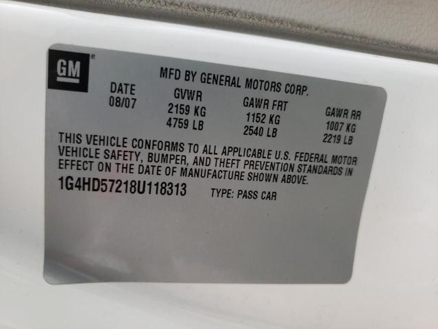 Photo 10 from auction – 2008 BUICK LUCERNE CX with VIN 1G4HD57218U118313