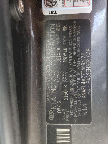 Photo 10 from auction – 2013 KIA FORTE EX with VIN KNAFU4A27D5695122