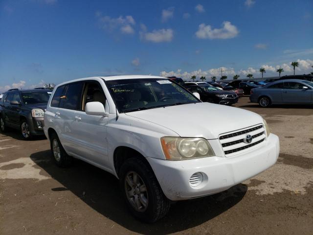 TOYOTA HIGHLANDER 2002 with VIN JTEGF21AX20033246 - Photo from auction