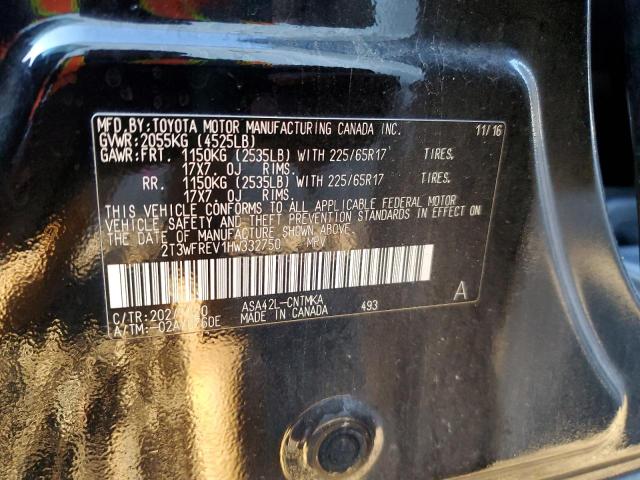 Photo 10 from auction – 2017 TOYOTA RAV4 XLE with VIN 2T3WFREV1HW332750