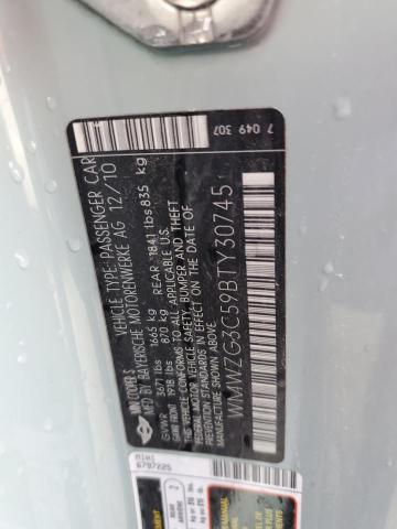 Photo 10 from auction – 2011 MINI COOPER S C with VIN WMWZG3C59BTY30745
