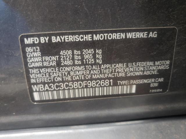Photo 10 from auction – 2013 BMW 320 I XDRI with VIN WBA3C3C58DF982681