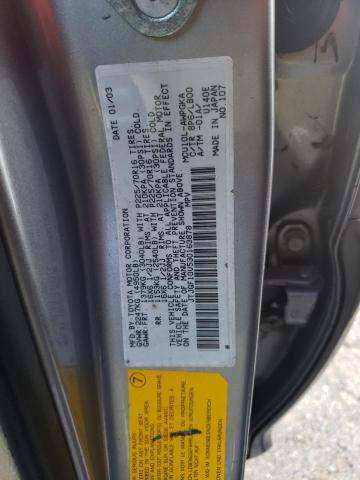 Photo 10 from auction – 2003 LEXUS RX 300 with VIN JTJGF10U530163878