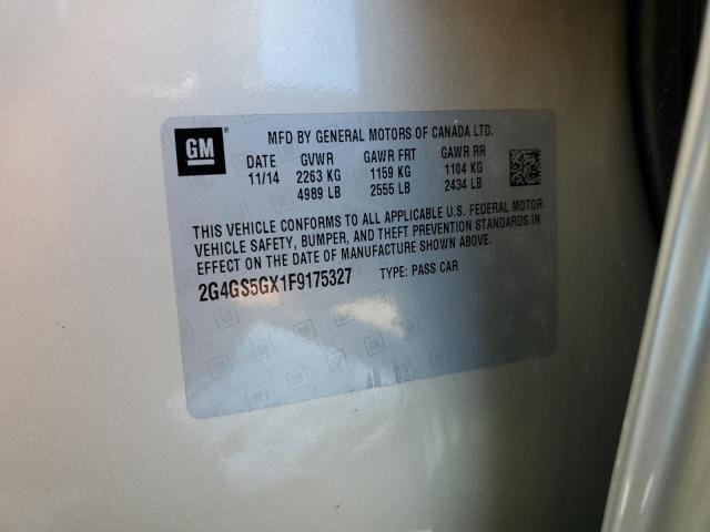 Photo 10 from auction – 2015 BUICK REGAL PREM with VIN 2G4GS5GX1F9175327