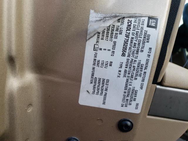 Photo 10 from auction – 2005 CHEVROLET EQUINOX LT with VIN 2CNDL73F756205648