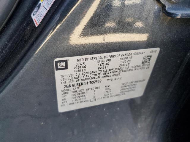 Photo 10 from auction – 2017 CHEVROLET EQUINOX LS with VIN 2GNALBEK0H1532339