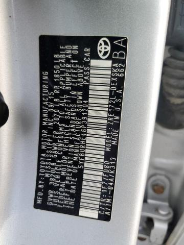 Photo 10 from auction – 2016 TOYOTA COROLLA L with VIN 5YFBURHE4GP391204
