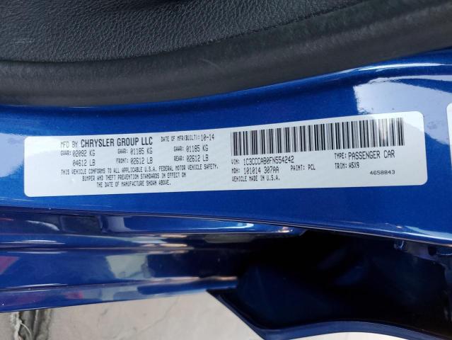 Photo 10 from auction – 2015 CHRYSLER 200 LIMITE with VIN 1C3CCCAB0FN554242