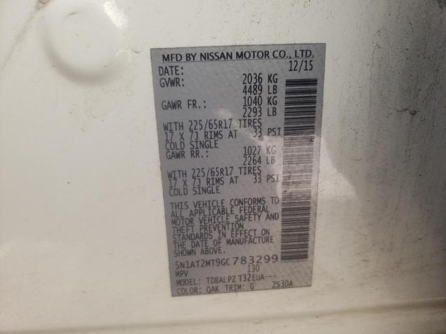 Photo 10 from auction – 2016 NISSAN ROGUE S with VIN 5N1AT2MT9GC783299