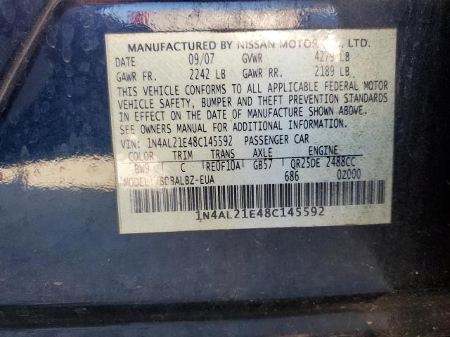 Photo 10 from auction – 2008 NISSAN ALTIMA 2.5 with VIN 1N4AL21E48C145592